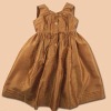 Wholesale fabric leather fur baby Infant children Right Bank Babies Gold Lydia Dress bibs Toddlers Clothing dress baby sleeping bags