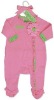 Wholesale boy girl baby Infant Toddlers fabric leather fur Personalized Little Sprouts Sleeper bibs Clothing dress baby sleeping bag