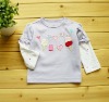 Wholesale 2011 spring baby clothing 100% cotton embroider long sleeve t-shirt