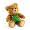 Wholesale plush& stuffed teddybear with overalls,soft baby boy animal toy