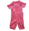 Wholesale children pink overalls clothing