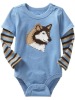 Wholesale Cute wolf animal fashion clothing baby clothes