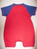 Wholesale 0-3 month certified organic cotton short sleeve single jersey baby clothes-baby romper