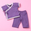 Wholesale baby kimono set, baby kimono tee, baby pants