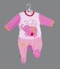 Wholesale 100% cotton lovely baby snowsuit with print