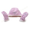 Wholesale Polar Fleece Baby Ear Warmer And Glove Set Model:RE1106