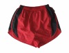 men's running short 100% polyester microfiber with mesh lining