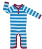 Wholesale Hot Striped Baby Organic Cotton Bodysuits