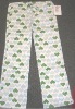 100%organic cotton/bamboo & organic cotton baby pants new style& fashion