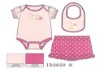 Wholesale baby gift/baby romper/3pcs baby set/baby suit for girls