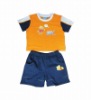 Wholesale branded summer knit suit baby&child clothing