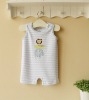 2011 summer baby clothes 100% cotton embroider sleeveless sunsuit