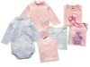 cotton long sleeve bodysuit, baby garment,baby romper,baby wear