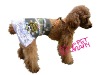 Wholesale dog clothes/jeans suspender skirt