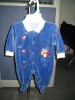100% cotton velvet baby rompers
