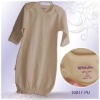 Wholesale baby clothes Cotton baby night gown packed with opp bag
