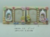 Wholesale Poly Photo Frame with Bear&Baby(4"x6")