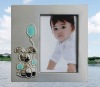 Wholesale silver plated metal photo frame for baby/kid/child
