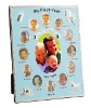 Wholesale Baby birth photo frame,metal photo frame, silver photo frame