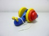 Wholesale wooden toy for chilaren pull along snail