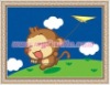 baby oil painting- Yoyo flying the kite