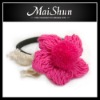 Wholesale Lovely wool flower elastic hair band/hair accessories/hair elastic/headband/head flower elastic band/baby accessory/hair holder
