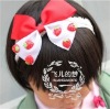 Wholesale fashion children's hair accessories baby ribbon bow barrette/ hair band