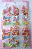 Wholesale baby bobby hair clip set with cut bear design