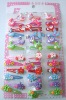 Wholesale baby bobby hair clip set with duck design