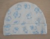 Wholesale cute knitted prints cotton baby cap,baby wear