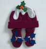 Wholesale baby hat mitten set