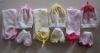 Wholesale baby hat ,scarf & mitten 3 pcs set
