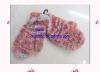 Wholesale child knit glove/feather yarn glove/child magic glove