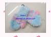 Wholesale child knit glove/feather yarn glove/child magic glove