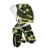Wholesale Child fleece hat and gloves set Manufacturer Green Products FLE8053
