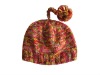 Wholesale Children Multi Knit pom pom beanie
