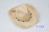 Wholesale raffia straw hat,cowboy hat
