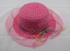 Wholesale 2011fashion cotton hats for lady/Ladies summer straw hats