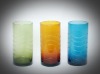 Wholesale engraved solid color handblown glass vase