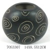 Wholesale black craft Vase