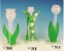 Wholesale Colored Glass Flower Vase V311