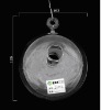 Wholesale heat-resistant glass vase with a hole in the middle