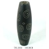 Wholesale black wooden decorative Vase