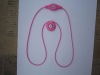 Wholesale silicon rubber hair ponytailer