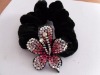 Wholesale Rhinestone floral Ponytail Holders