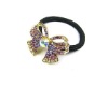 Wholesale New Tie Ponytail Band Holder Alloy Colorful Rhinestone