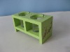 wooden hand-crave candle holder ( fish )