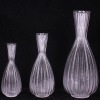 Wholesale Large glass bowl for flower with veins