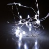 Wholesale Battery operated led string light,white color with silver wire