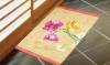 Wholesale Floral Design Polyester Rug/doormat(2DM0114)